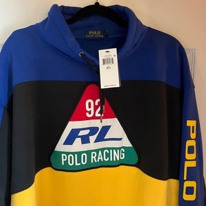 Polo Racing sweatshirt NWT and Alpine beanie NWT combo